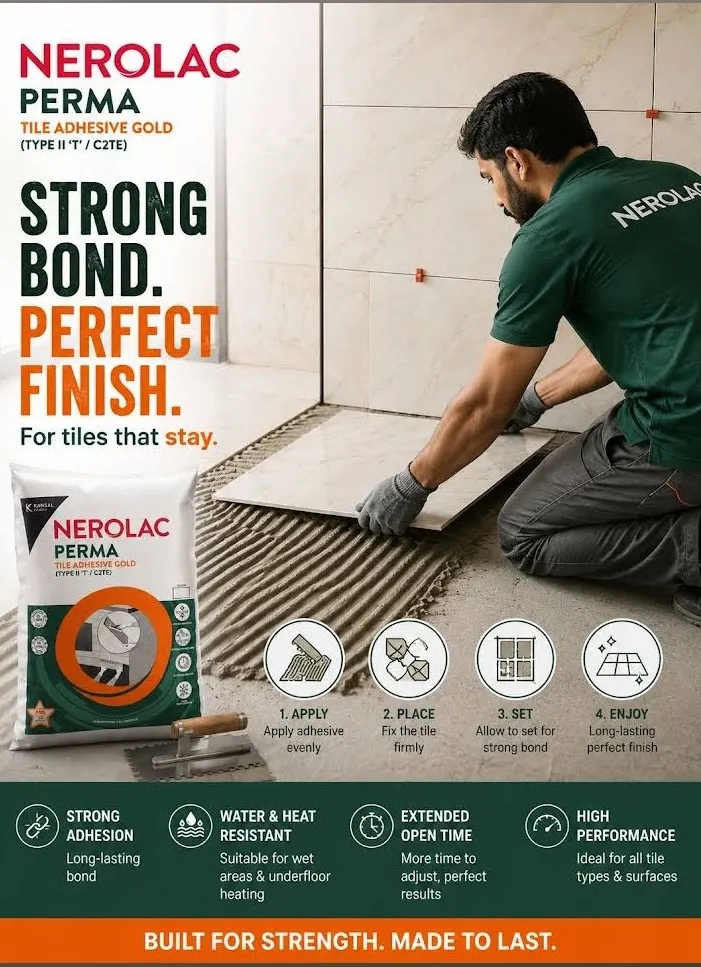DISTRIBUTOR OF NEROLAC PERMA CONSTRUCTION CHEMICAL.